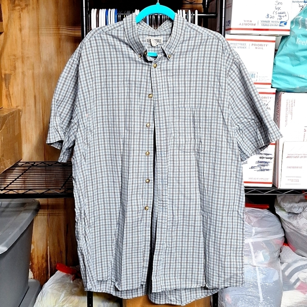 AEROPOSTALE XL MEN'S BUTTON DOWN SHIRT COTTON